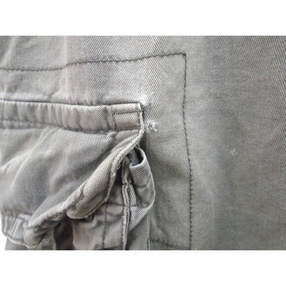 Aeropostale Mens Authentic Paratrooper Pocket Cargo Shorts Size 36 Gray - Picture 9 of 16